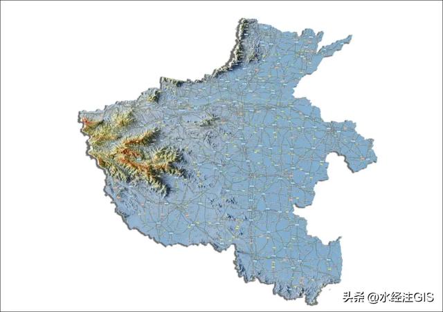 值得收藏的全国各省三维地形图 - 河南省